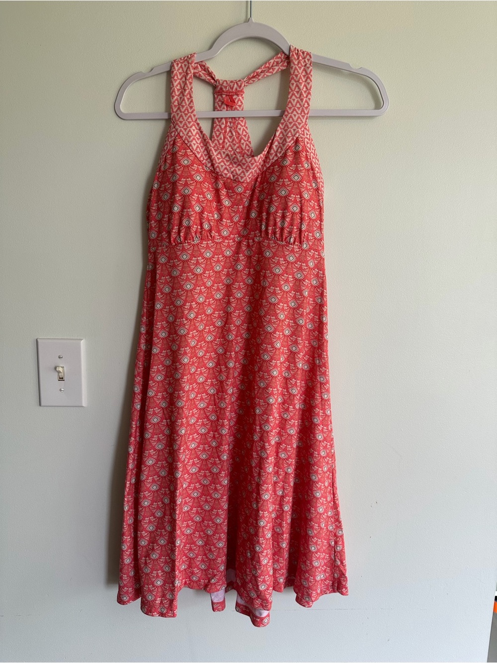 Prana Patterned Bright Summer Dress Casual Classic Happy Cheery Everyday